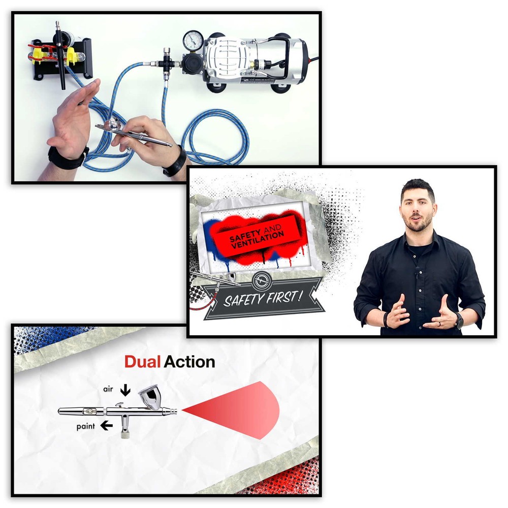 Airbrush Essentials - Master the Basics - Beginner's Guide DVD Tips Techniques
