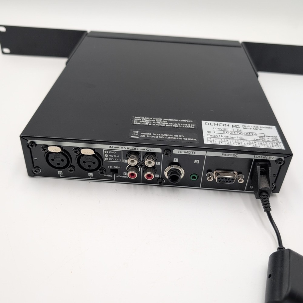 Denon Solid State Recorder DN-F450R Rack Mountable READ SCREEN DISPLAY ISSUES