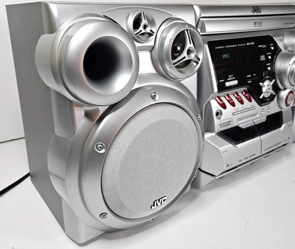 JVC Compact Component System MX-K30 Stereo Cassette Bass. Tested.