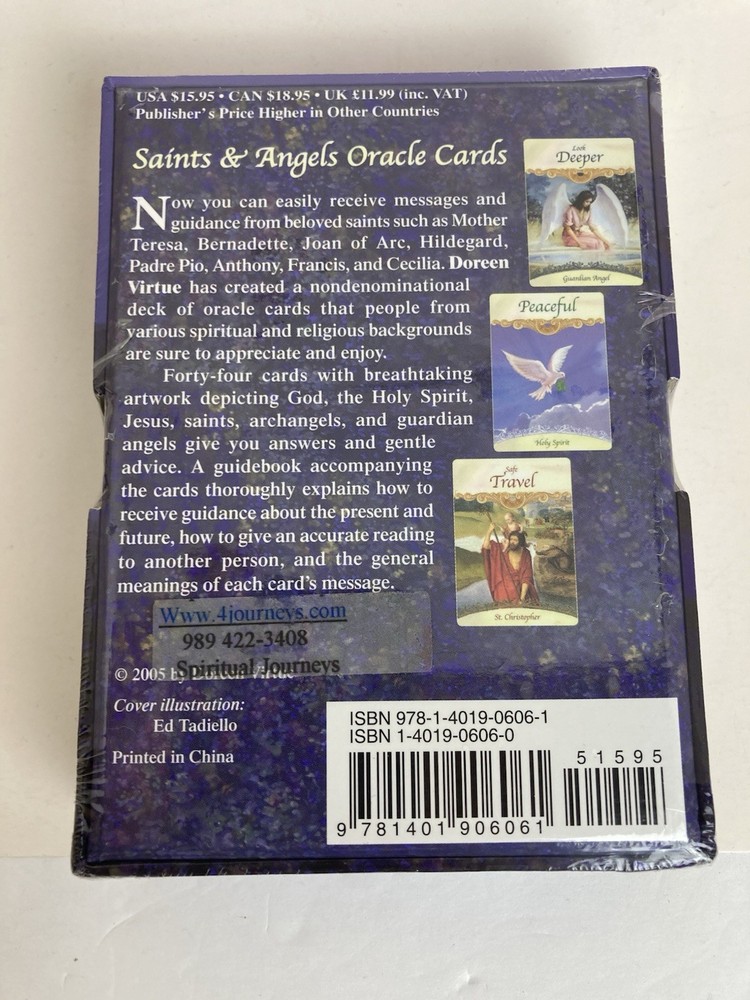 Saints & Angels Oracle Cards Deck & Guidebook Doreen Virtue New Sealed OOP