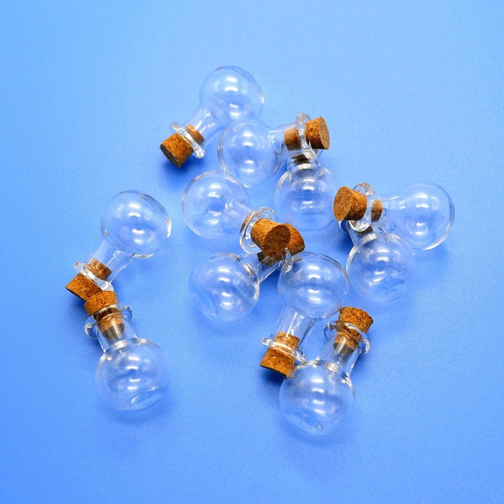 Mini Glass Bottle with Cork Stopper