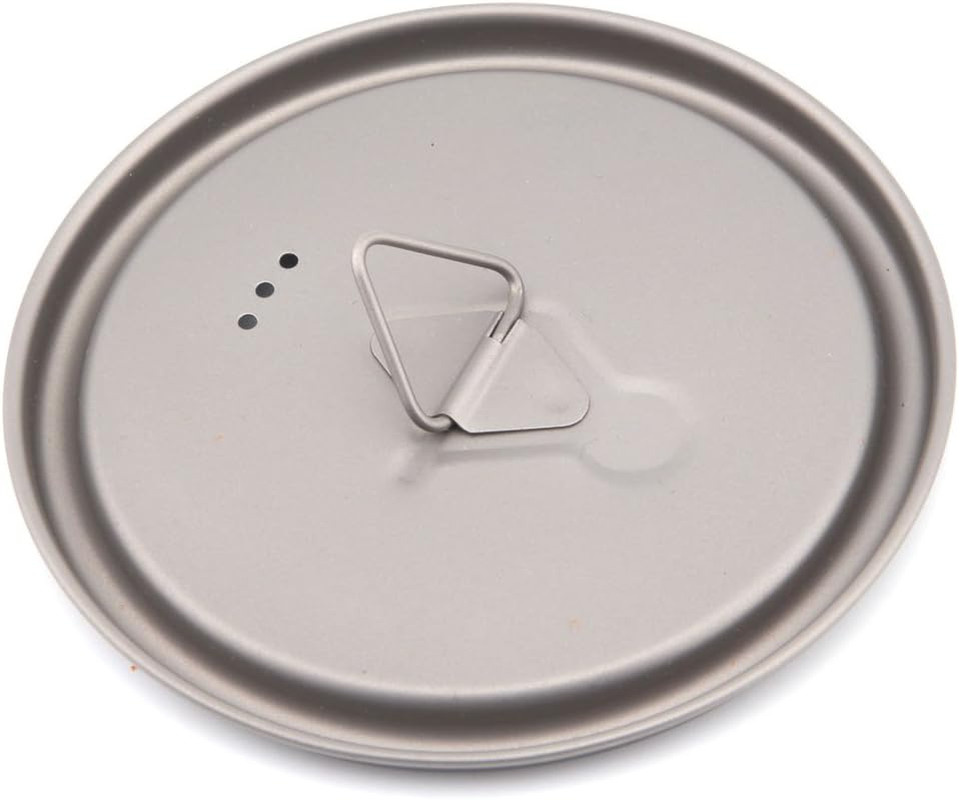 Titanium 750Ml Pot with Bail Handle for Ultralight Camping, Backpacking Cookware