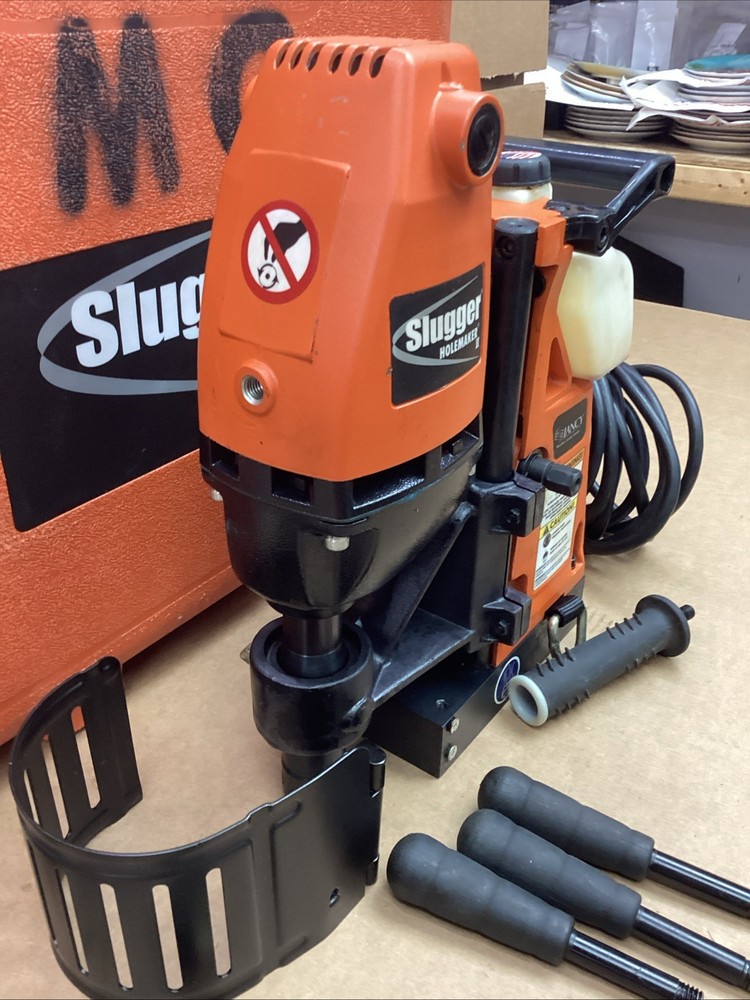 JHM Slugger Holemaker II Magnetic Drill With Case And Bits
