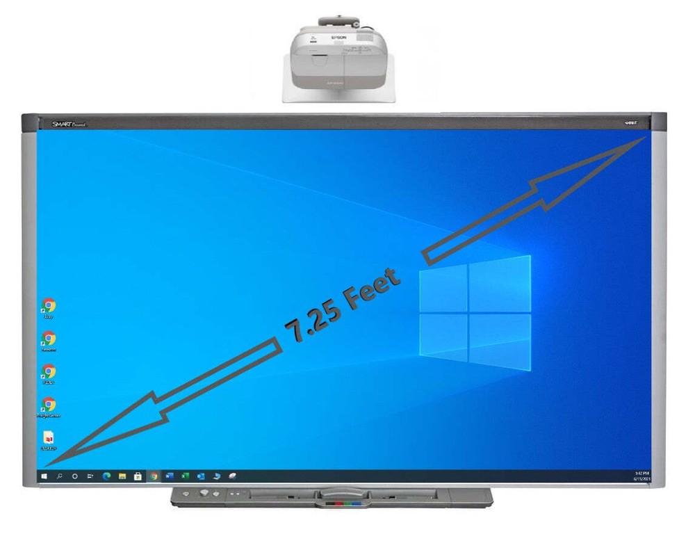 Smartboard SB685 Interactive Whiteboard (87".... 7 feet viewing angle) (Refurb)