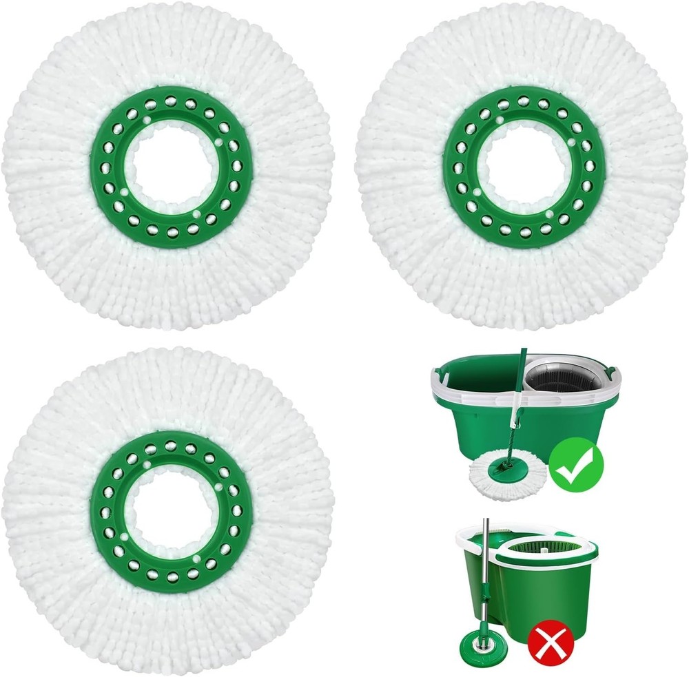 Reusable Mop Head for Libman Tornado Spin Mop Thick Microfiber Spin Mop Refil...