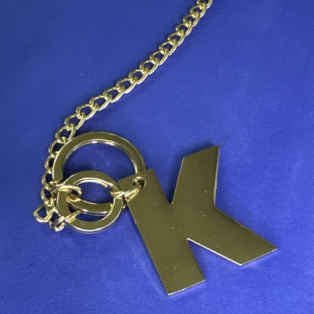 LETTER K - VINTAGE KEYCHAIN