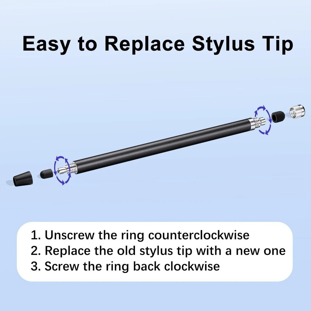 3PCS Stylus Pen Touch Screen Rubber Tip Styluses For iPad Tablet Android Phone