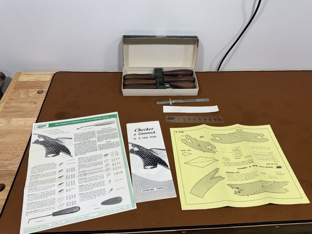 Vintage Gunline Tools Improved Checkering Tool Set- Camp Perry 16