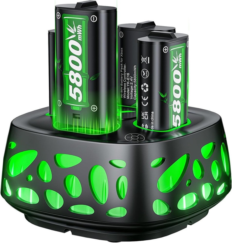 Rechargeable Xbox Controller Battery Pack with Charger - Multi-Compatibility