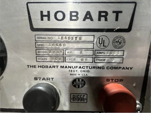 Hobart M802 Mixer