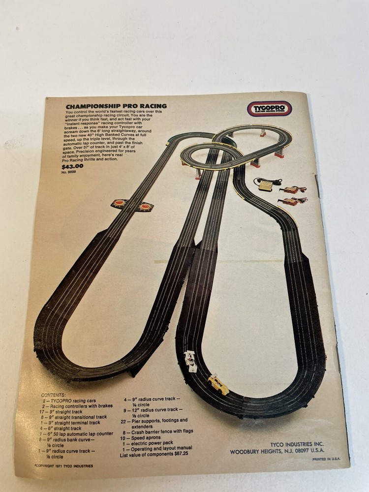 tyco racing system 1971-1972 instructions