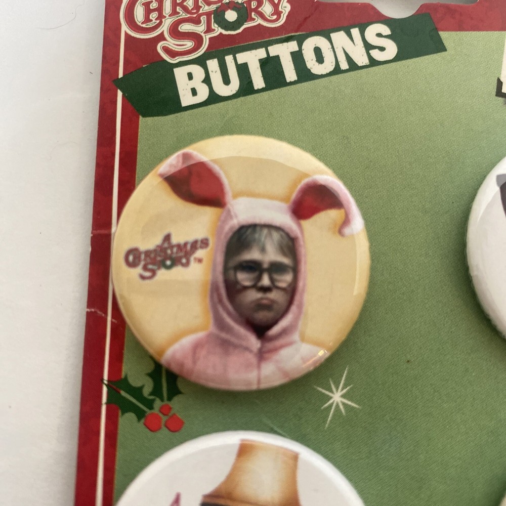 A Christmas Story Buttons Pack 4 Different Buttons