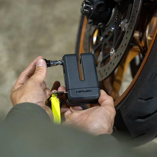 HIPLOK MD1000 DISC LOCK ALL BLACK MOTORCYCLE SECURITY