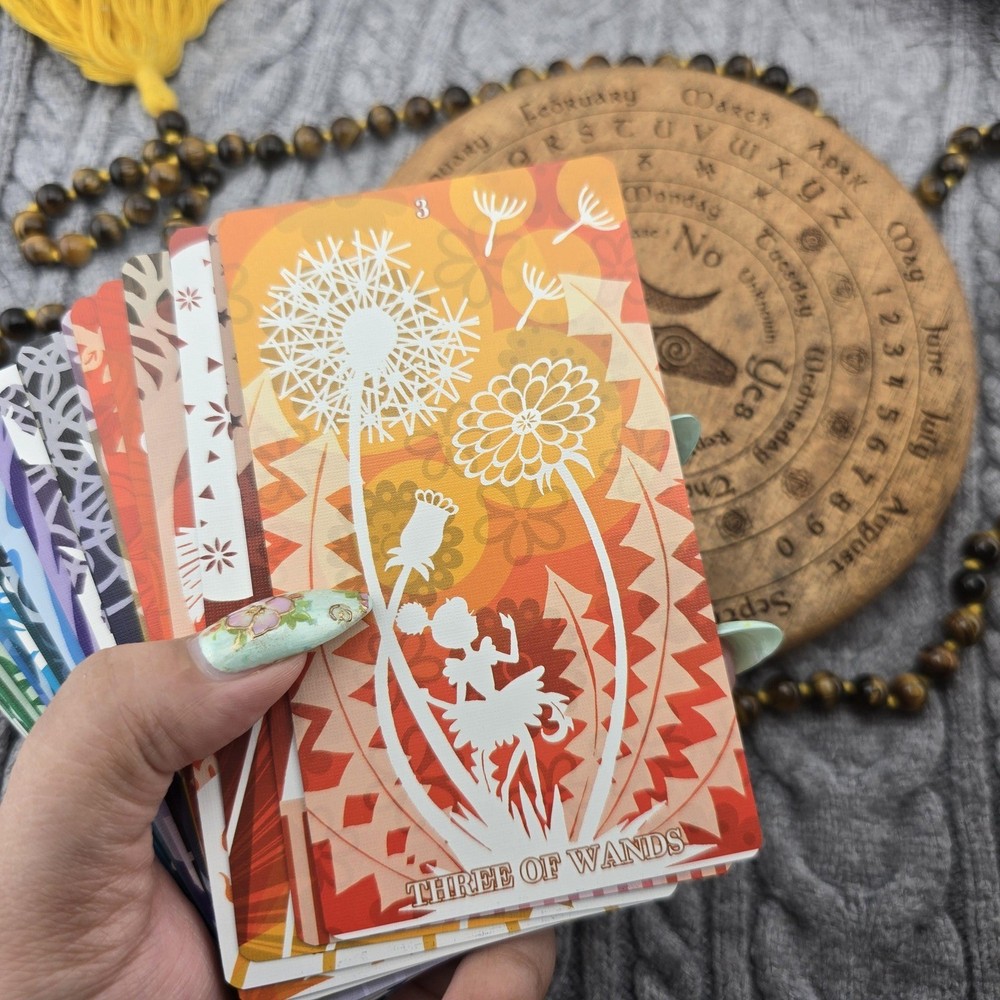 Silhouettes Tarot White by WohStudio 83 Card Tarot Deck USED