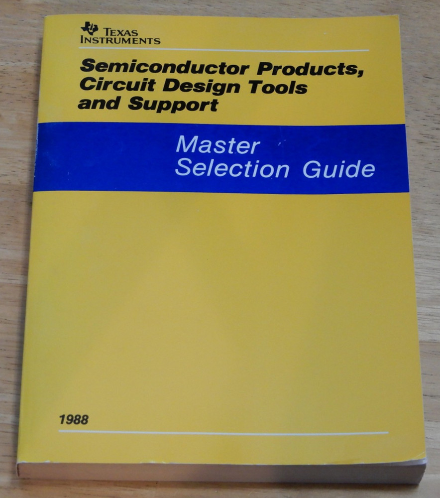 Texas Instruments Semiconductor Products Circuit Design Tools and Support 1988