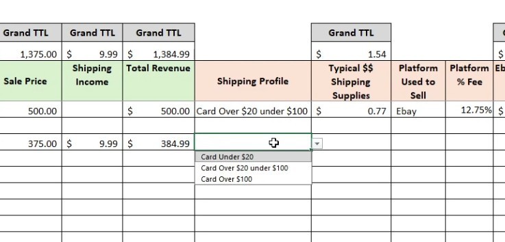 Baseball Card Inventory Tracker & P&L Spreadsheet (Digital) watch Tutorial Video
