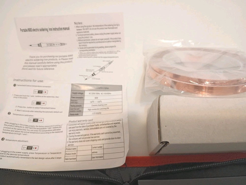 Soldering Electronic Set Includes 2 Sizes Copper Strips..