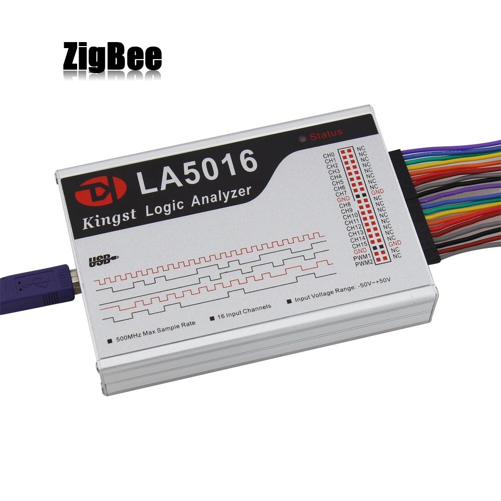LA5016 USB Logic Analyzer 16 CH Max Sampling Rate 500M 10G Depth Adjustable