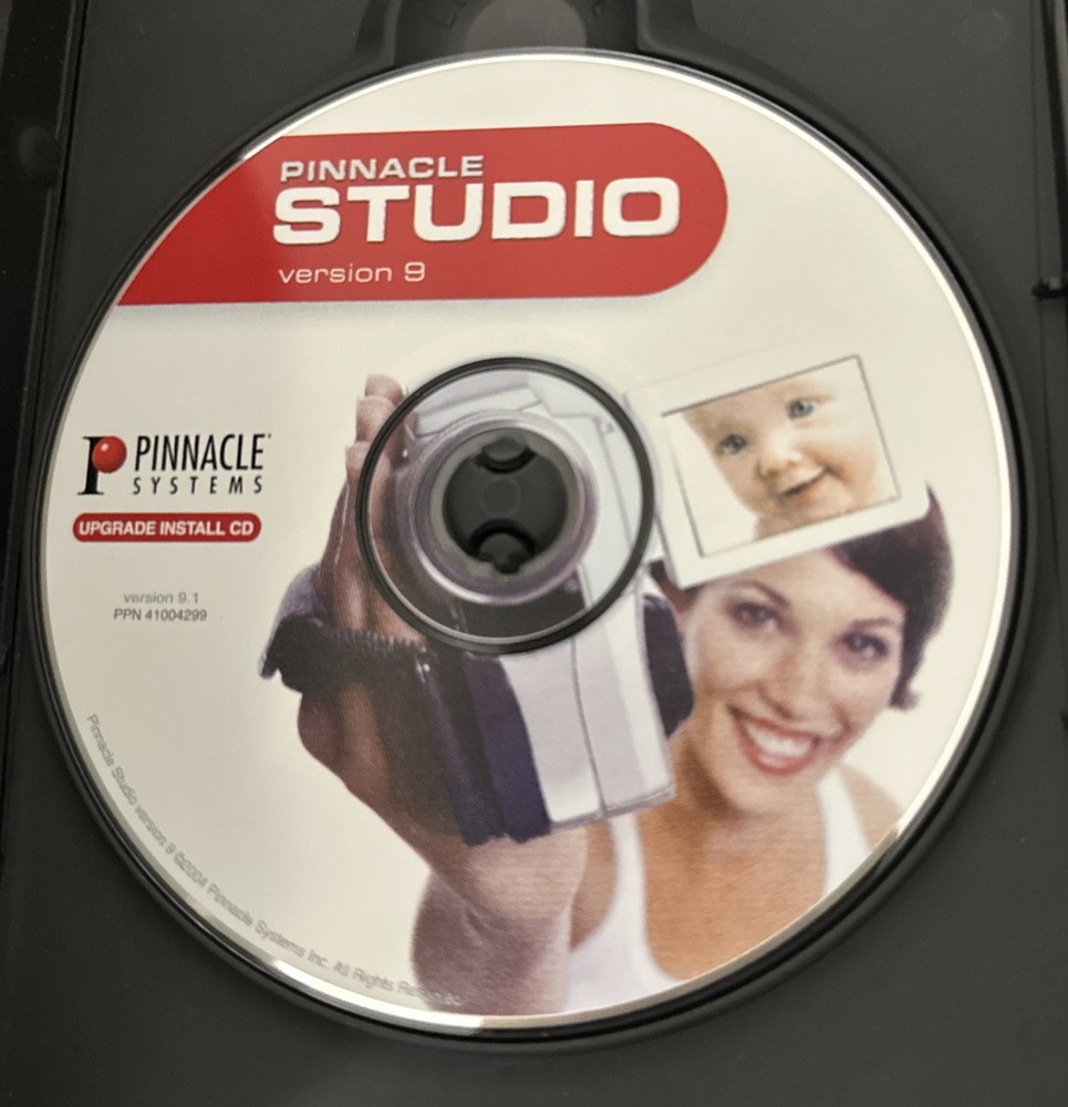 Pinnacle Studio Version 9 UPGRADE Software 2 Discs Video Editing Sys Complete