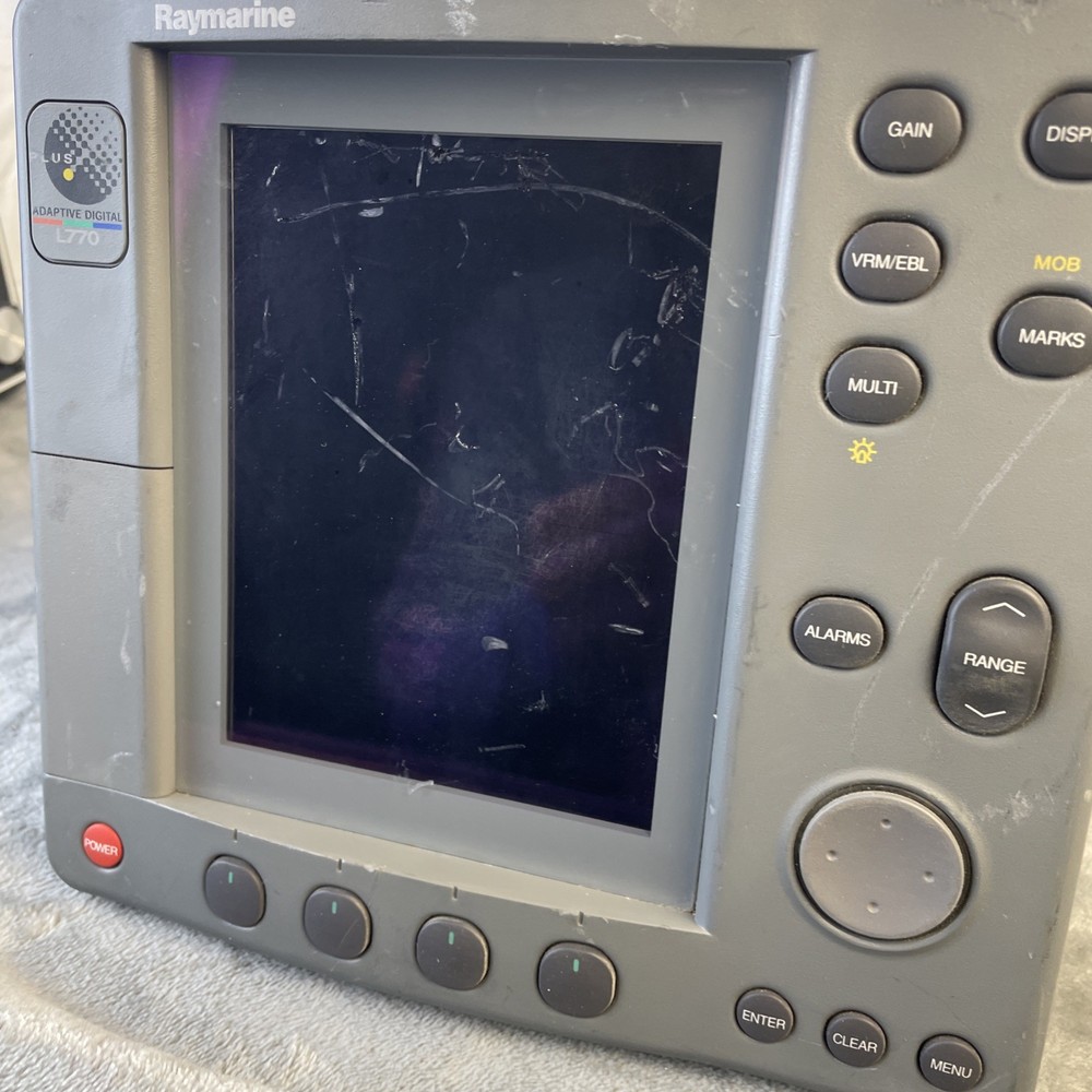 RAYMARINE L770 E63042 MFD Fish Finder Radar GPS Chart Plotter Display