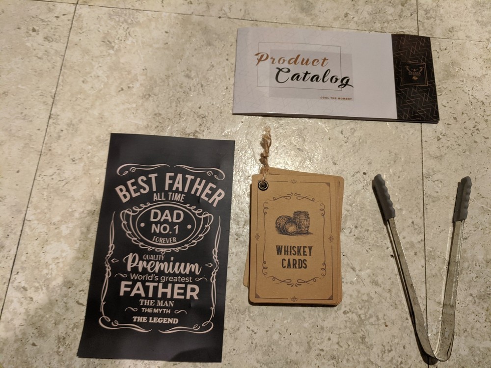 whiskey stone bullet gift box world greatest Dad
