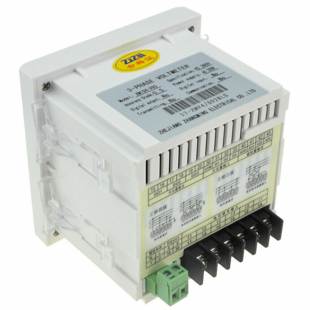 96x96mm Three-phase AC Voltage Meter Intelligent Digital Display Voltmeter