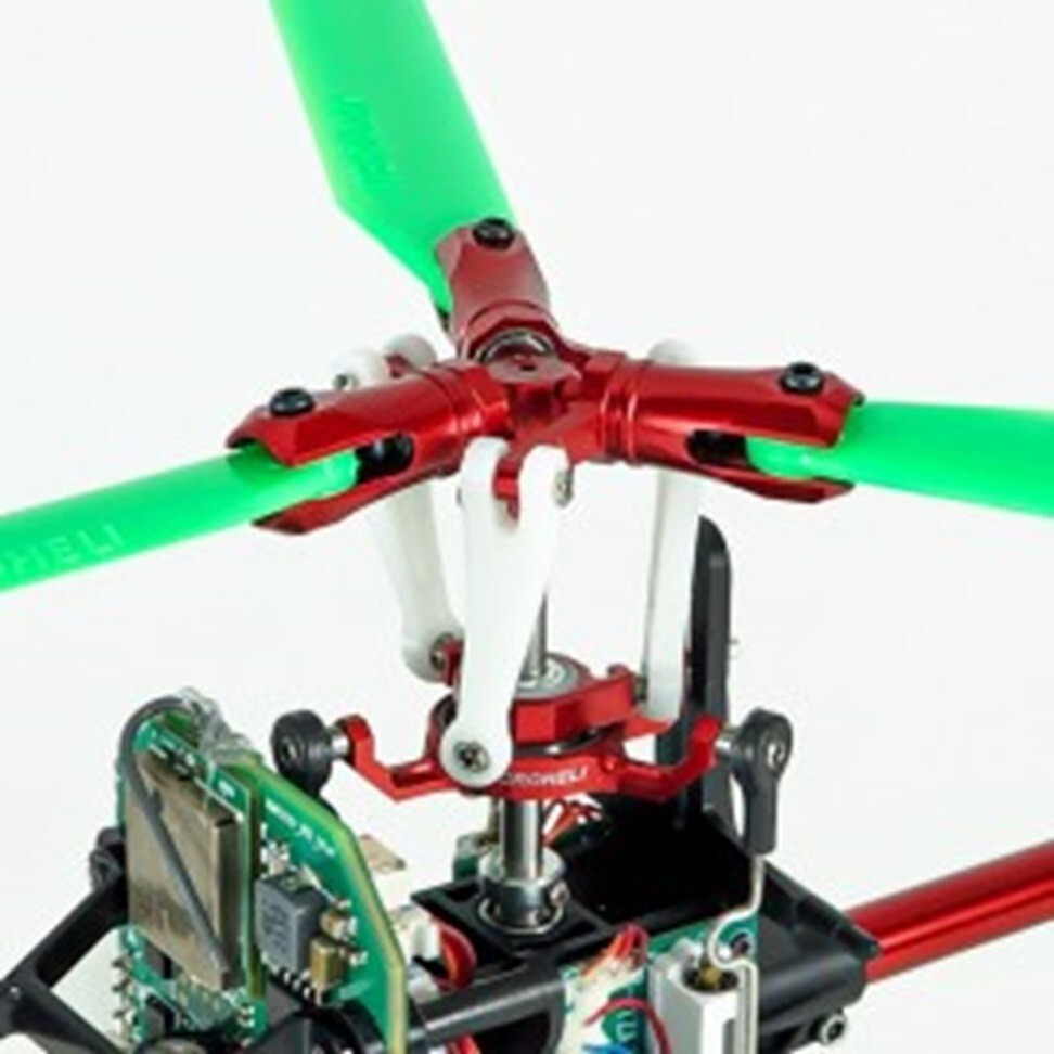 Microheli CNC Triple Orange Plastic Blades Conversion Set(RED)-BLADE INFUSION120