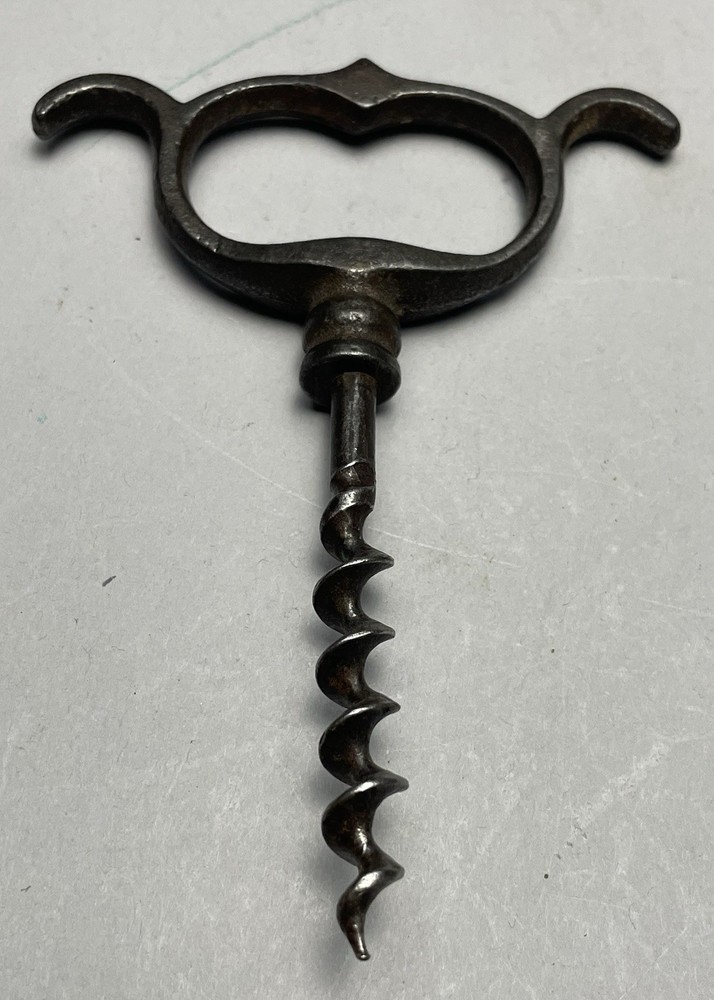 Antique Cast Iron Dog Eared Corkscrew