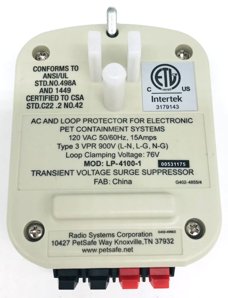 PetSafe LP-4100-1 AC & Loop Surge Protector for Electronic Pet Fence Transmitter