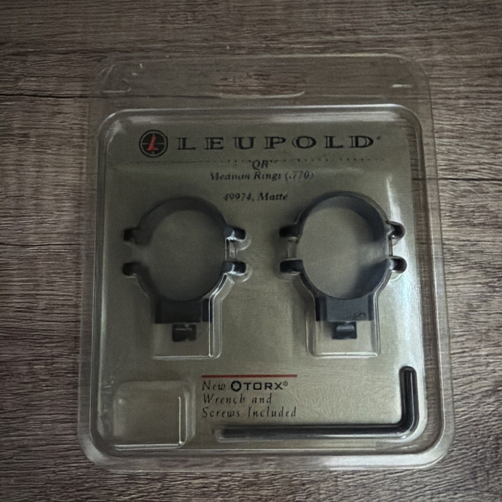 Leupold QR Medium Rings (.770) 49974, Matte
