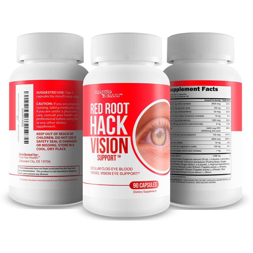 Red Root Hack Vision Supplement - Our Best Eye Pills for Ocular Clog & Vision