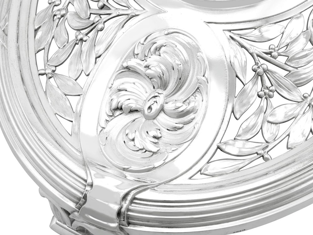 Antique Art Nouveau German Silver Centrepiece
