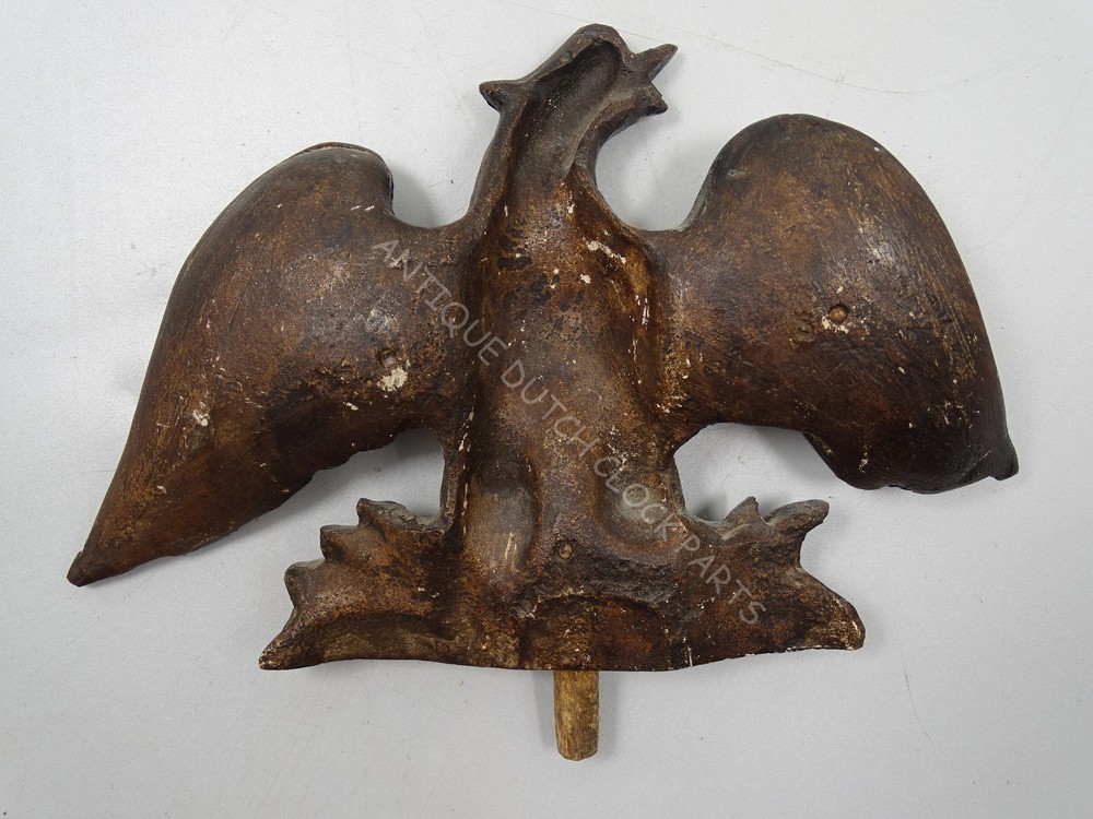 EAGLE TOP ORNAMENT FOR A GERMAN REGULATOR WALL CLOCK