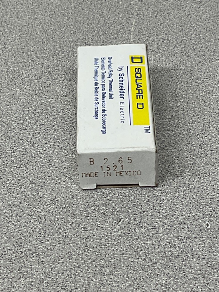 NEW Square D B2.65 Overload Relay Thermal Unit