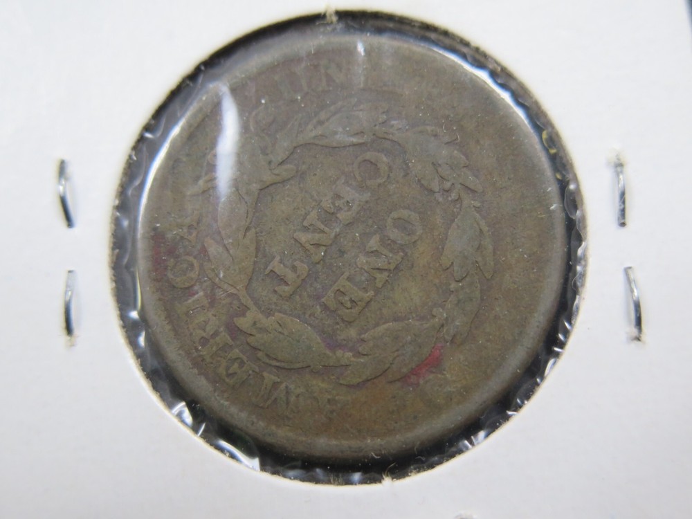 1837 Large Cent Coin vintage US Coin