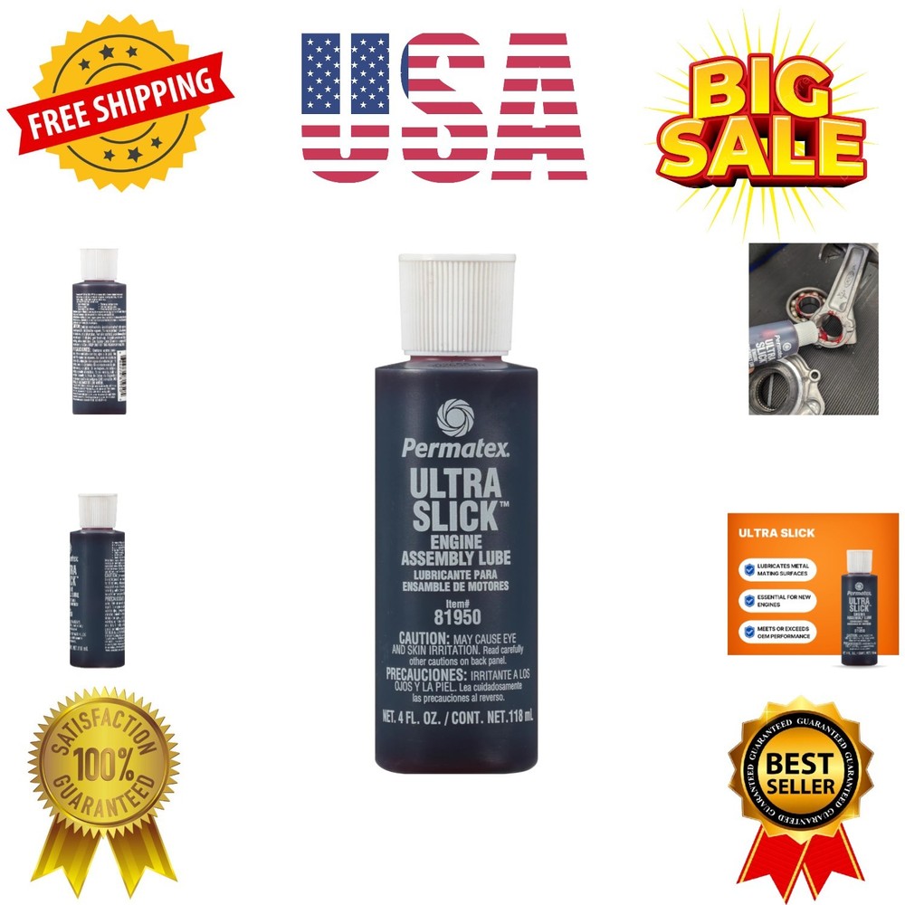 Ultra Slick Engine Assembly Lube, 4 oz. , Red