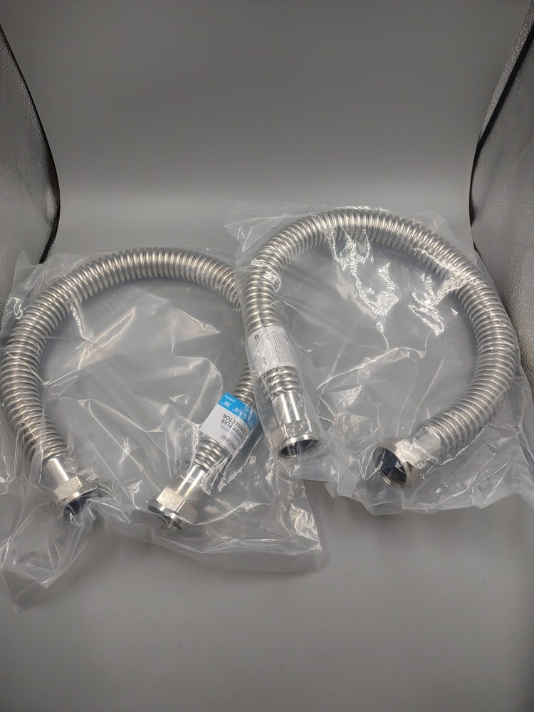 Procuru #6WFF36-B Water Flex Connector 1-1/4" FIP x 1-1/4" FIP x 36" 2-Pack