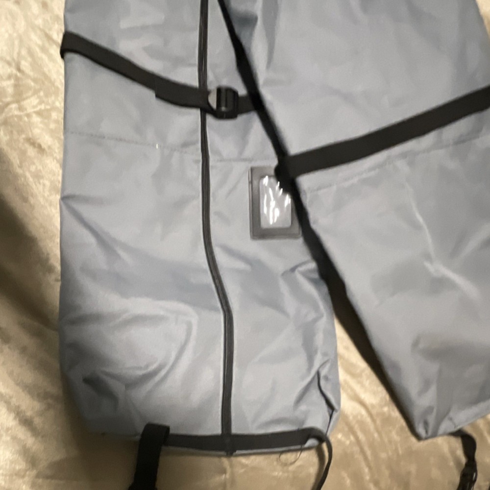 TURNWAY Gray & Black Ski Bag Polyester Zip Carry Handle Shoulder Strap Winter