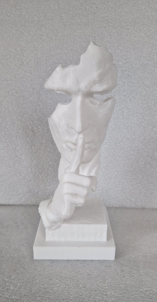 Decorative Statue "Silence is Gold"