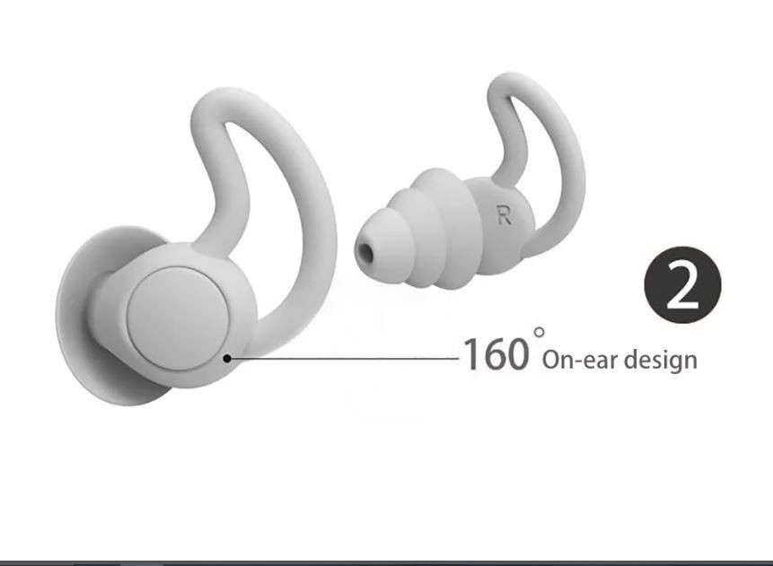 Noise Blocking Earplugs for Sleep & Snoring – Soft Silicone Reusable