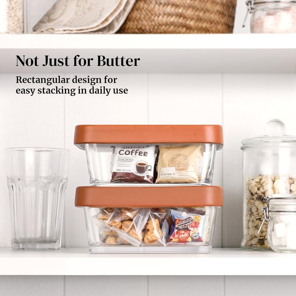Stylish and Functional Butter Keeper with Ceramic Lid - Dishwasher Safe Elegance