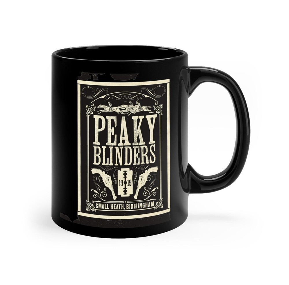 Peaky Blinders Mug - Black Ceramic Coffee Mug 11oz