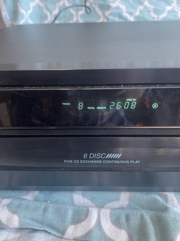 Onkyo DX-C340 6 Disc CD Player Carousel Compact Disc Changer No Remote TESTED