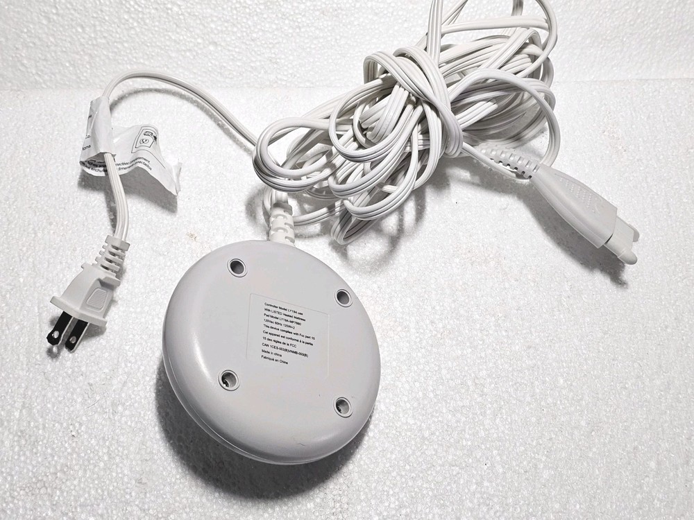 LY19A Electric Blanket Bed Control 60Hz 120VAC 3-Prong Controller White