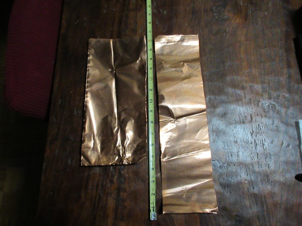 COPPER SHEET Scrap 5 1/2" & 4.25" SOLID COPPER, MADE IN USA