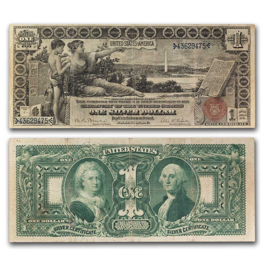 1896 $1.00 Silver Certificate Educational Note VF (Fr#225)