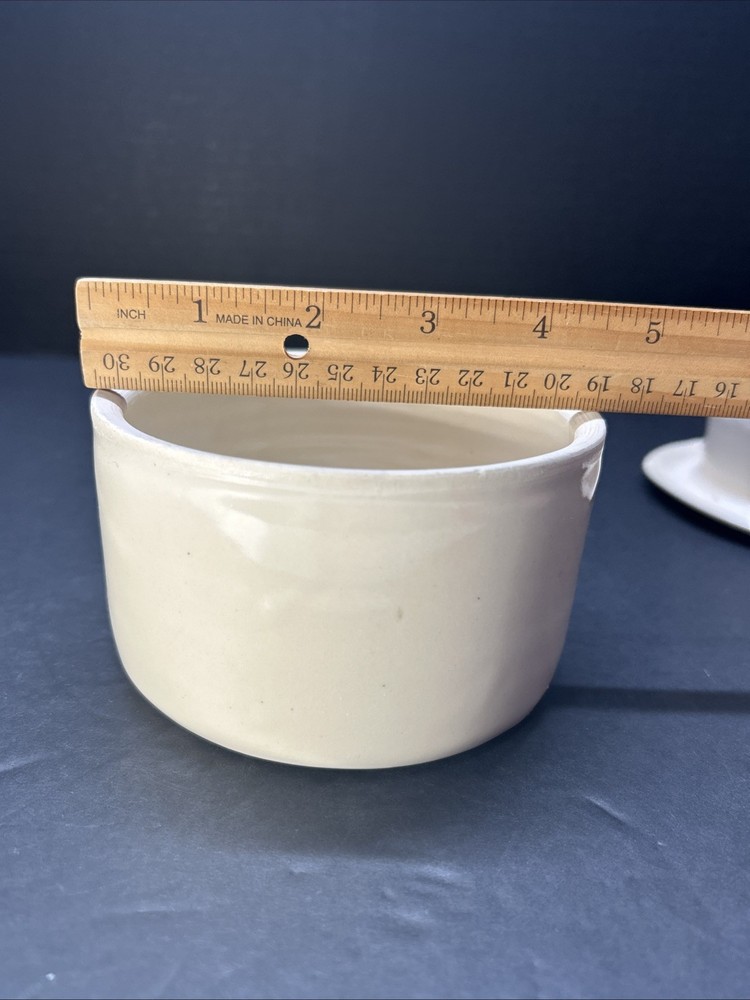 Studio Art Pottery Butter Bell Apple Signed