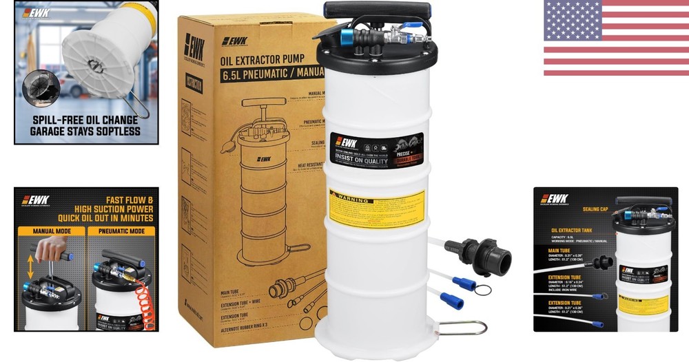 Versatile Oil Change Pump: Dual-Mode Fluid Extractor Tool for Efficient DIY