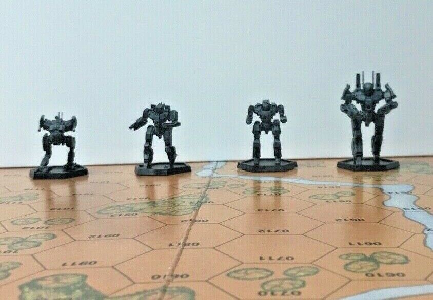 Battletech Miniatures - Starter Pack - 14x Essential Classic Minis + Hexbases