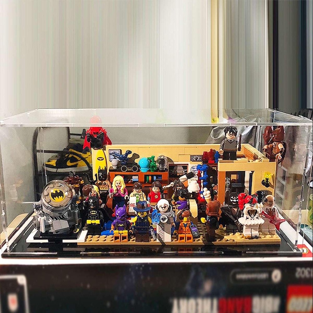 Self-Assembly Acrylic Display Case,Deluxe Dustproof Showcase,Cube Countertop ...